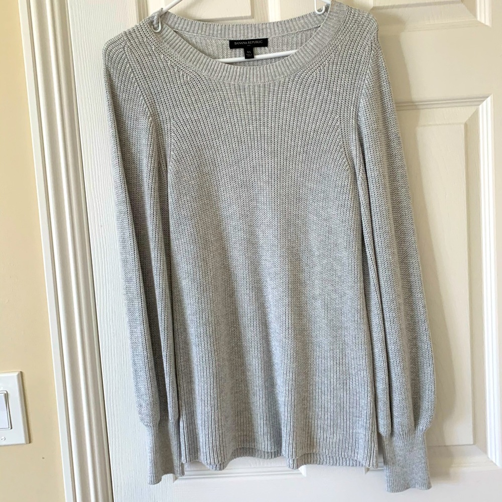 Soft silver sweater